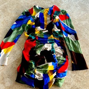 Zara long sleeve mini dress. Size M. New